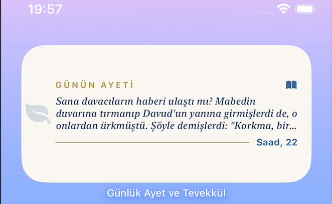 Widget Önizleme